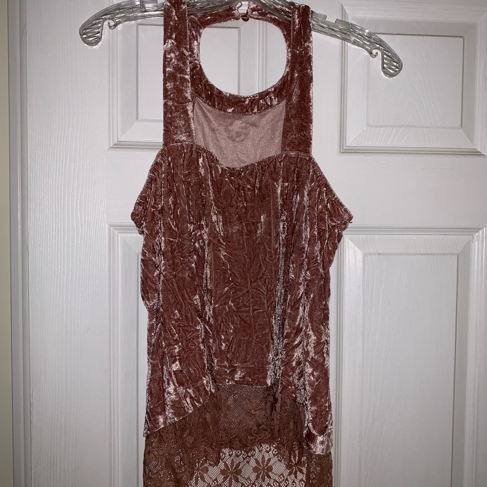 Pink Velvet Tank